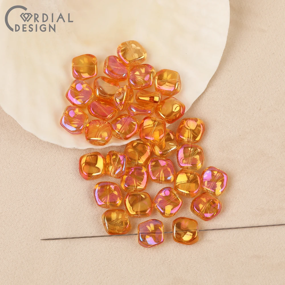 Cordial Design 11*11MM 300pcs DIY Glass Bead/Geometry Shape/Hand Made/Aurora Effect/Beads Making/Jewelry Findings & Components 25 Cordial Design 11*11MM 300pcs DIY Glass Bead/Geometry Shape/Hand Made/Aurora Effect/Beads Making/Jewelry Findings & Components - cordial