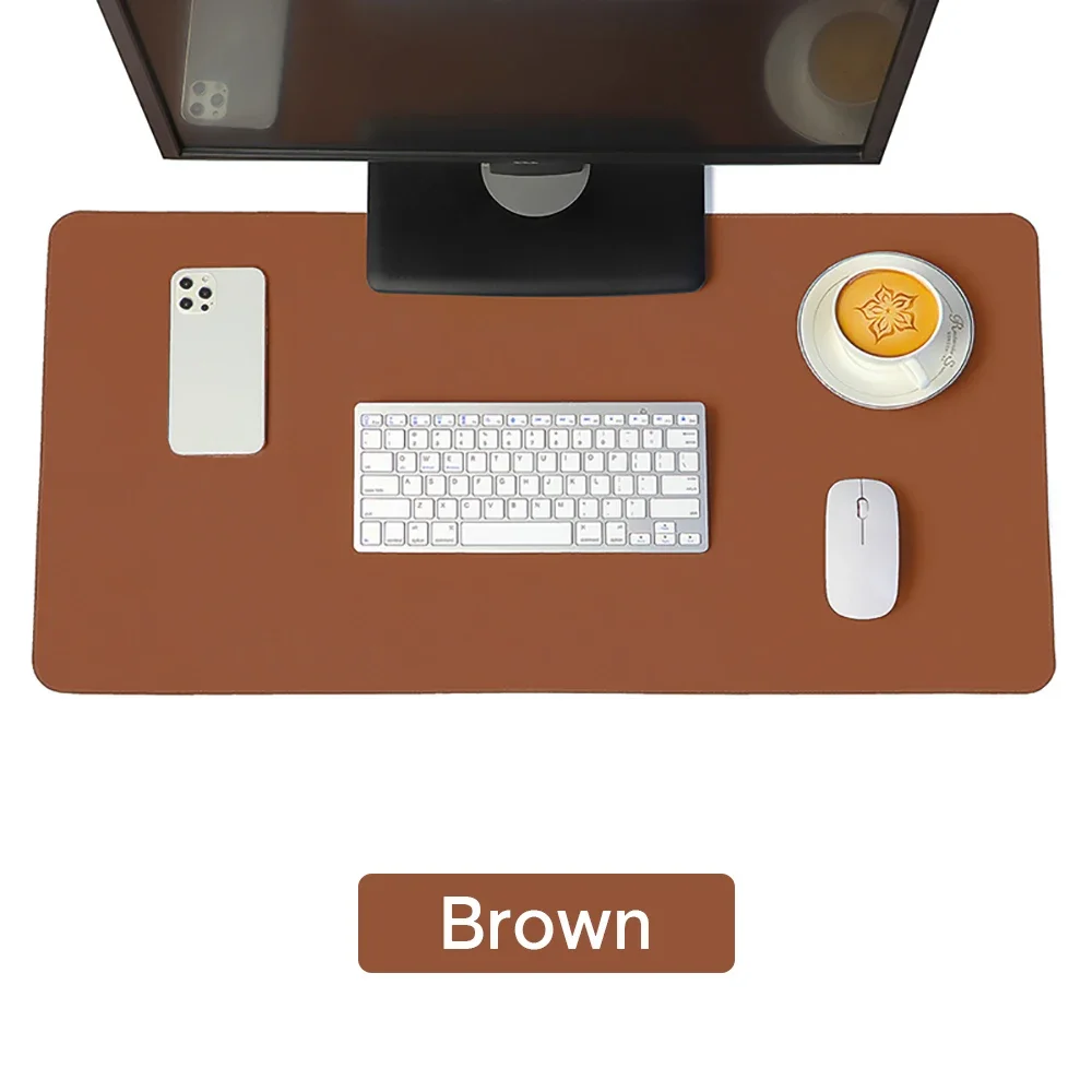 Oversized Waterproof PU Leather Desk Mat and Gaming Mousepad