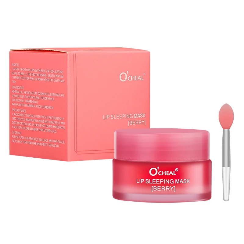 O'CHEAL 1 Pcs Sleeping Mask Maintenance Moisturizing Lip Gloss Mask Cream Plump Lips Serum Care Nourishing Lip Mask Balm