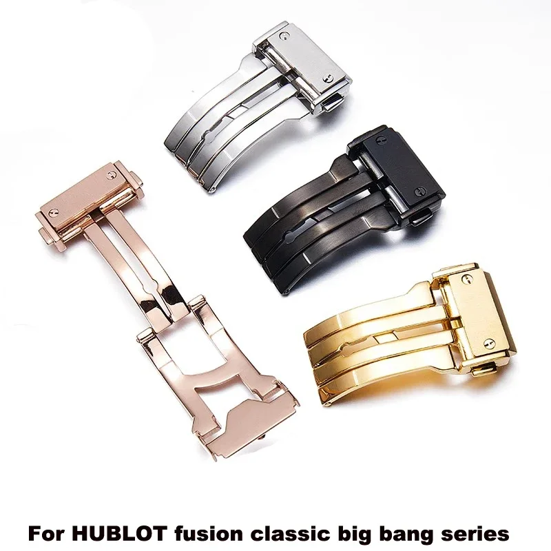 

Watch accessories strap buckle for HUBLOT fusion classic big bang series 22mm Silicone genuine leather stainless steel buckle