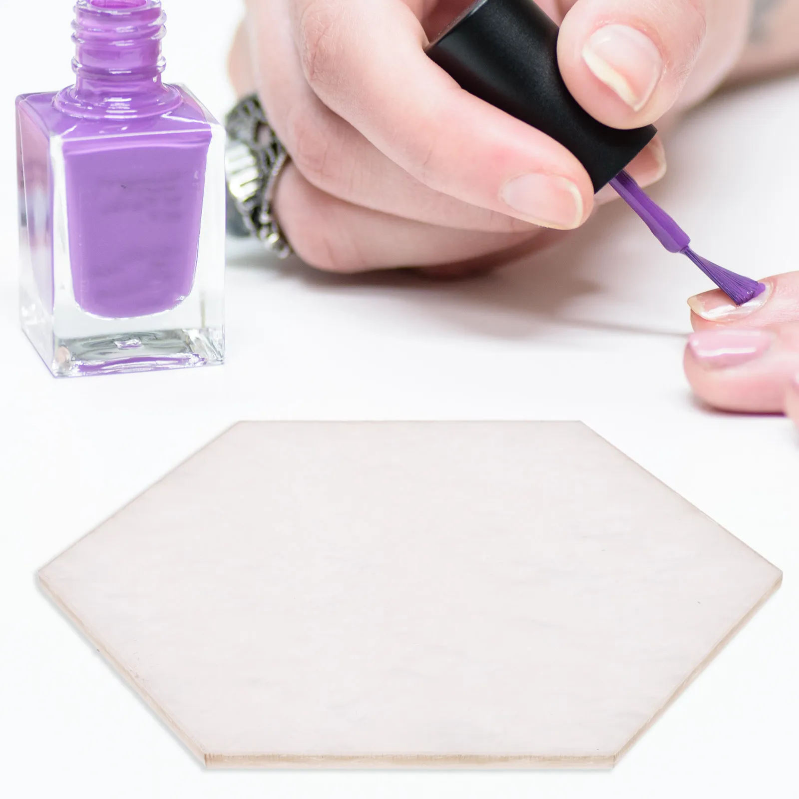 2개 네일 폴리쉬 믹싱 트레이 레진 네일 아트 팔레트 매니큐어 컬러 홀더 디스플레이 플레이트 매니큐어 팔레트 컬러 플레이트