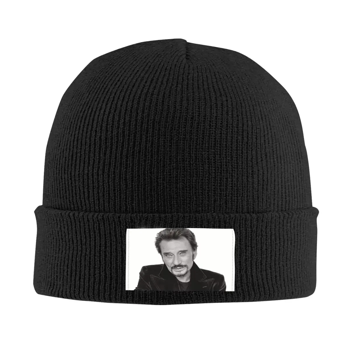

French Rock Johnny Hallyday Beanie Cap Unisex Winter Warm Bonnet Femme Knit Hats Outdoor Ski France Singer Skullies Beanies Caps