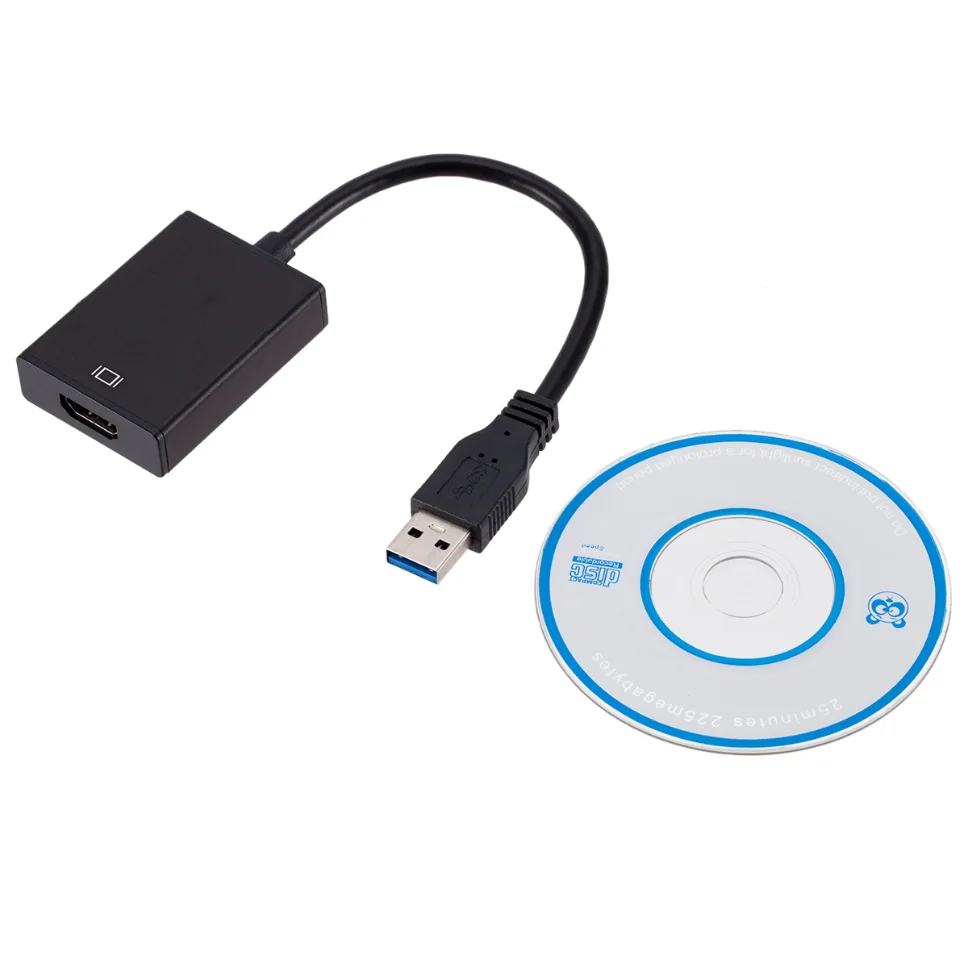 Usb 3.0 Naar Hdmi Adapter 1080P Usb 3.0 Naar Hdmi Video Grafische Kabel Converter Voor Projector Hdtv Pc Laptop Windows Xp 7/8/8.1/10