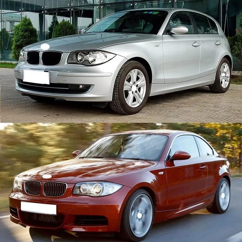 BMW 1シリーズe81 e82 e87 e88 2003-2011用ヘッドライトレンズ,クリア