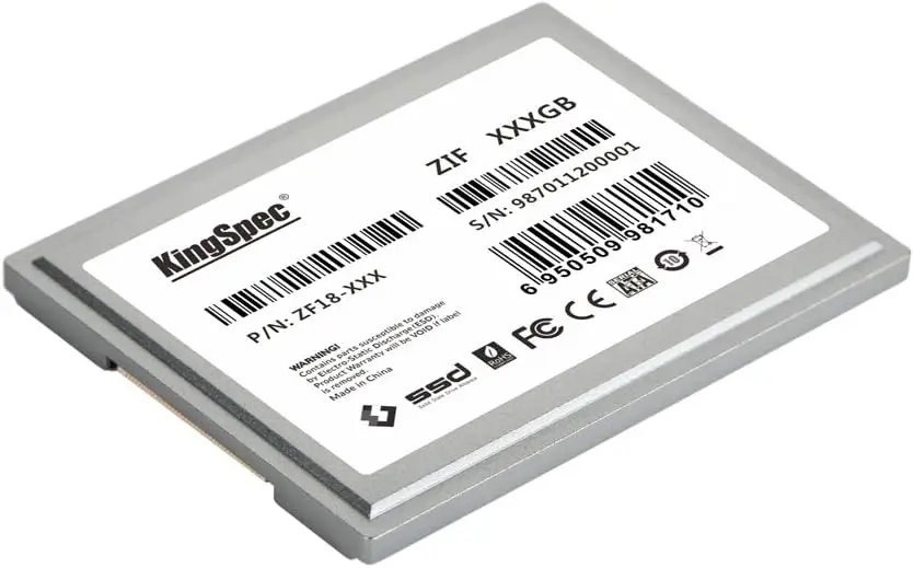 Kingspec-yansen Disco de Estado Sólido 64gb 128gb 256 gb 1.8 Zif 40pin Ssd Apto para pc Compacto Laptop Velho Media Player Zune Jogador - Imagem 2
