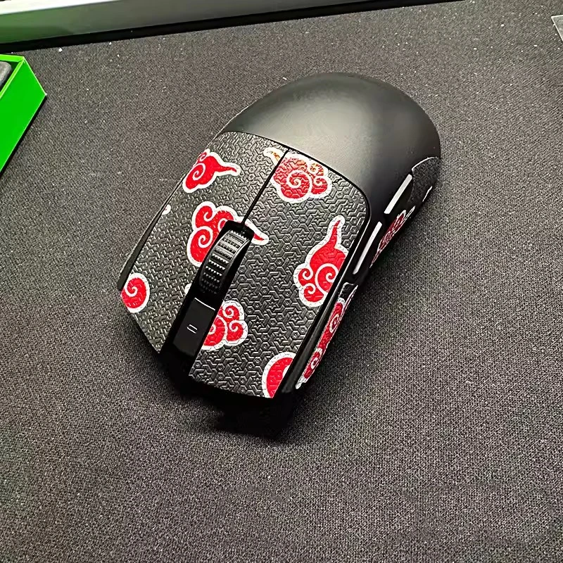 1 세트 Ultraglide 마우스 Razer VIPER V3 PRO 용 미끄럼 방지 스티커 미끄럼 방지 땀 테이프 초박형 눈송이 도마뱀 질감
