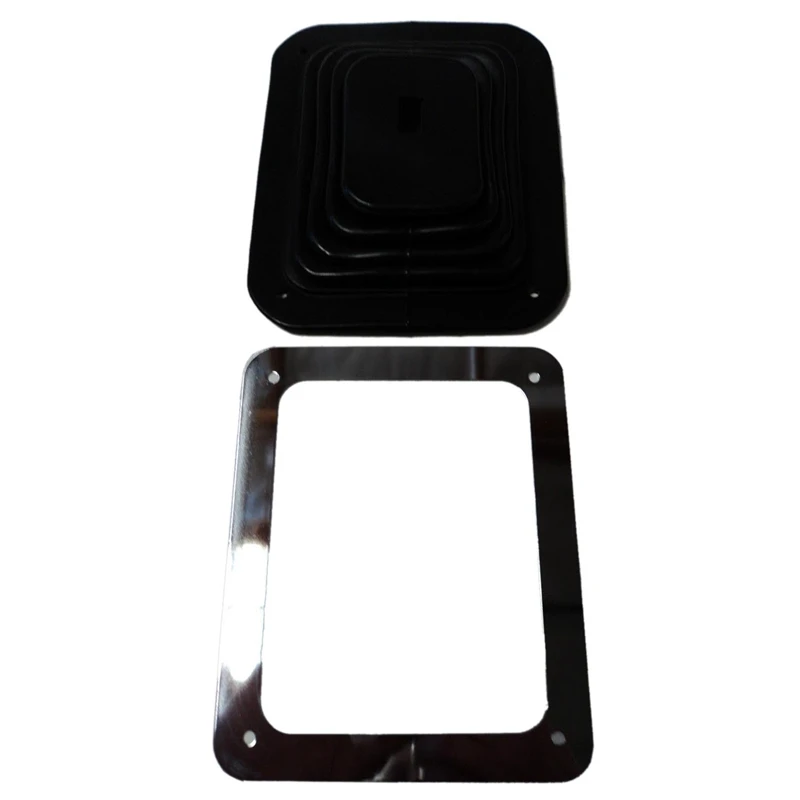 Hurst Rubber Shifter Boot with Chrome Plate 3
