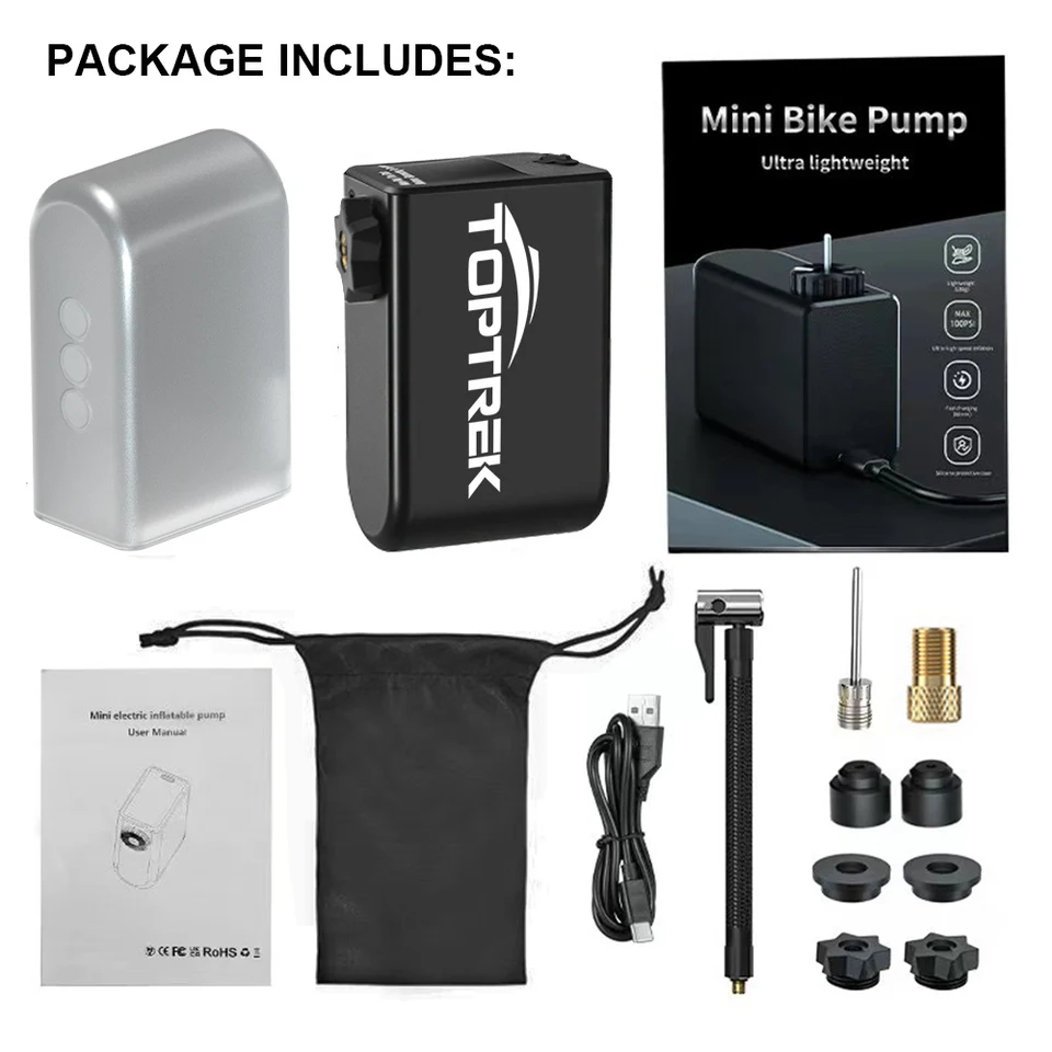 thumbnail image 2 of Mini Portable Bicycle Air Pump Bike Tire Inflator MTB Road Bike Cycling Pump Bic 2 of 12