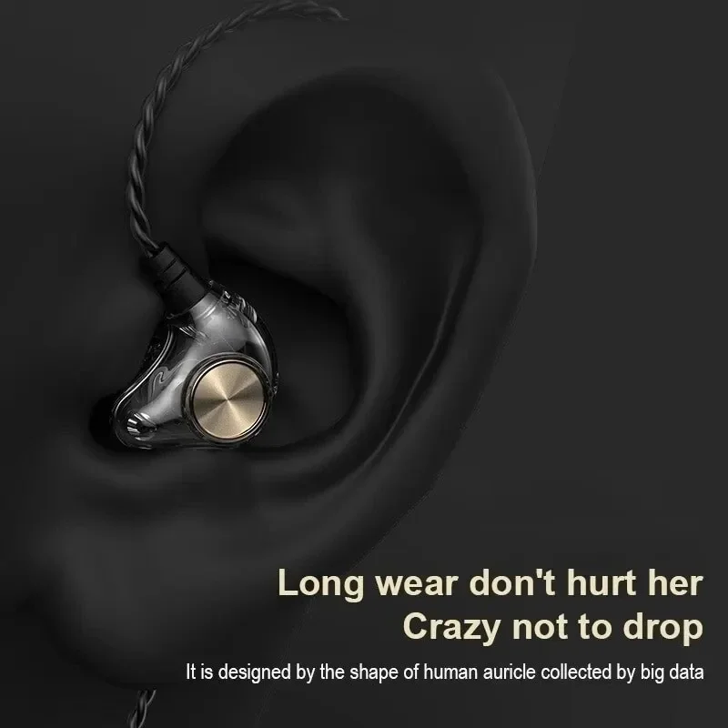 Android Mobile Phone DrivebyWire Headset Metal Heavy Bass Computer PC Headset InEar Sports Headset 5