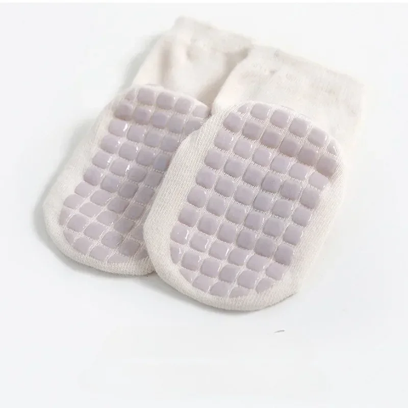 3Pairs/set Infant Baby Girls Cute Anti-slip Socks Breathable Toddler Girl Mid Tube Sock Children Kid Indoor Rubber Sock Kit