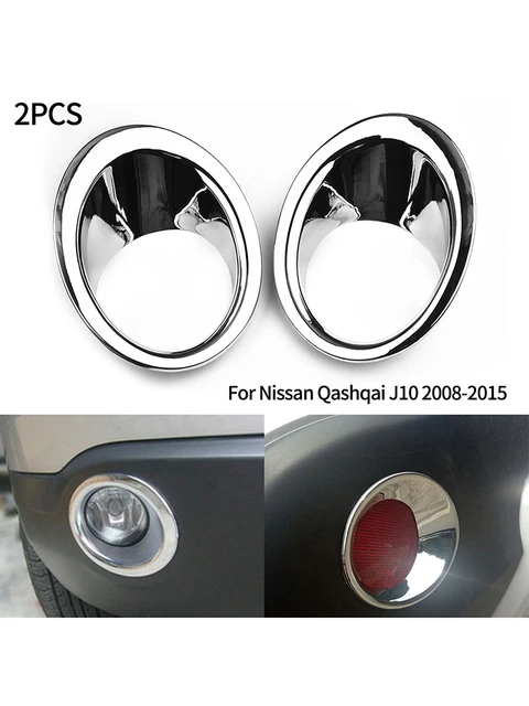 Für Nissan Qashqai J10 2007-2013 Chrome Hinten Nebel Licht Abdeckung  Surround Trim Set Hinten Nebel Lampe Trim Zubehör 2 stücke Nebel Lampe Cove  - AliExpress