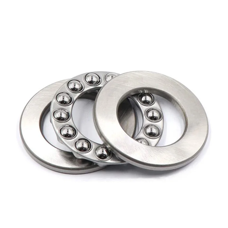 2pcs 평면 스러스트 볼 베어링 51200 10x24x9mm 51201mm 12x26x9mm 51202 15x28x9 51203mm 17x30x9mm + 2 와셔