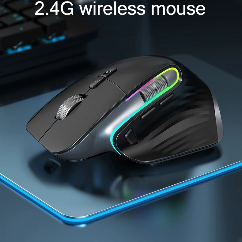 bluetooth computer mouse KuWFi Wireless Mouse Bluetooth5.0+2.4GHz Dual Mode USB Gaming Mouse Ergonomic Rechargeable Silent  Vertical Mice for Computer best computer mice