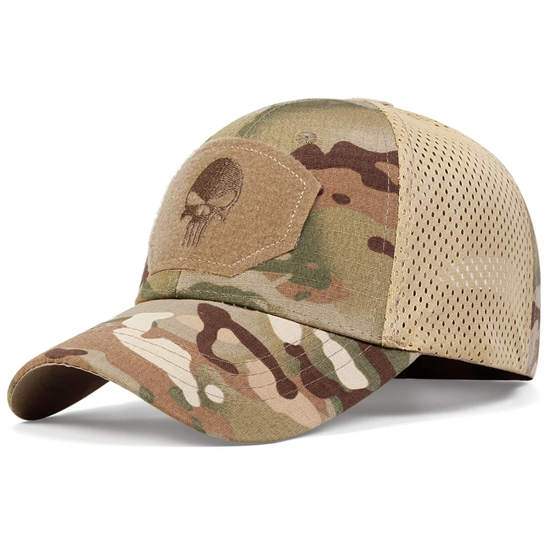 Baseball caps Unisex Skull Embroidery Lable Breathable Baseball Caps Spring and Autumn Outdoor Adjustable Casual Hat Sunscreen Hat