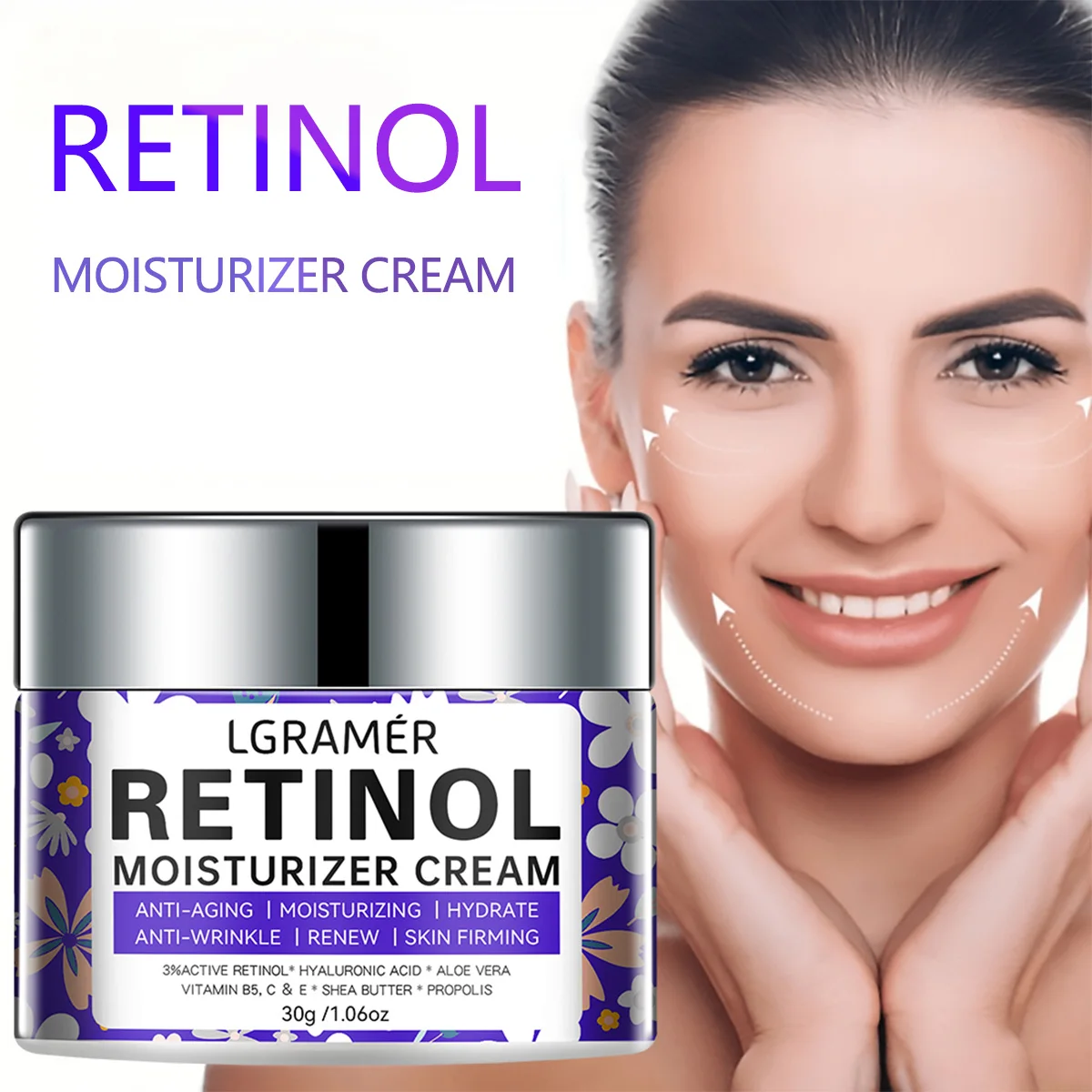 Retinol Moisturizing Face Cream for Skin Repair
