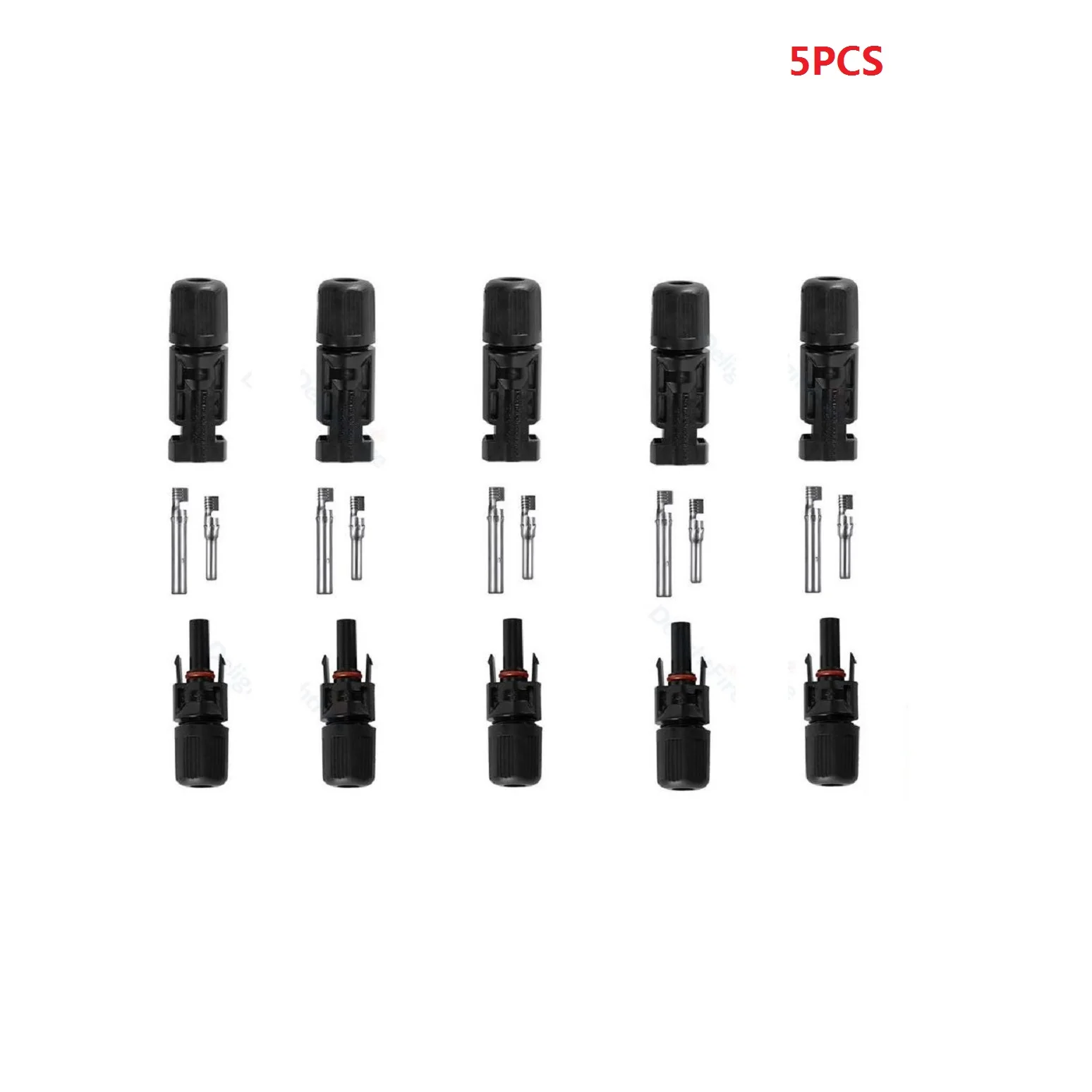 

5PCS/SET DC Solar Panel Plug Waterproof IP67 1000V 30A Solar photovoltaic connector PV Male And Female Combiner Box Inverter