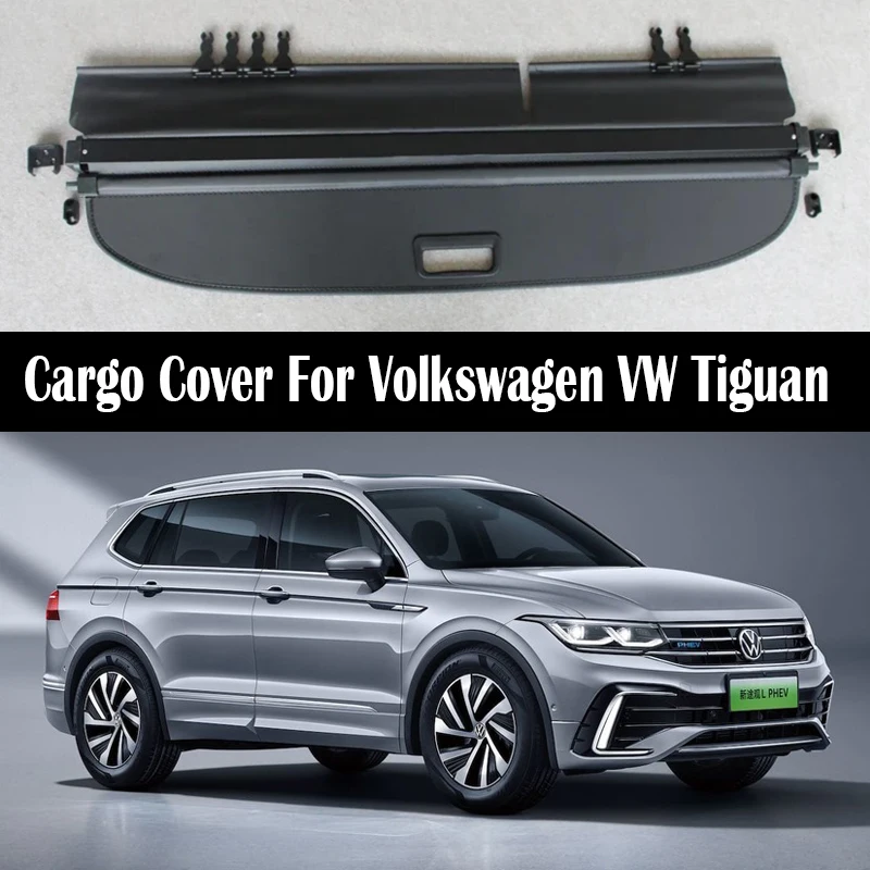 

Rear Trunk Cargo Cover For Volkswagen VW Tiguan 2017-2024 Shield Shade Curtain Partition Board Privacy Security Accessories