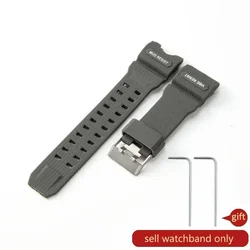Durable Waterproof Sweatproof Silicone Watch Strap (Gray - Steel)