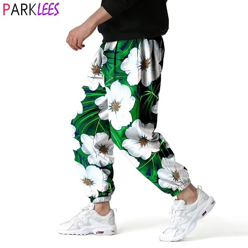Stylish Floral Print Joggers Pants Men 2022 Brand New Hip Hop Sports Jogging Trousers Men Harajuku Streetwear Boho Sweatpants