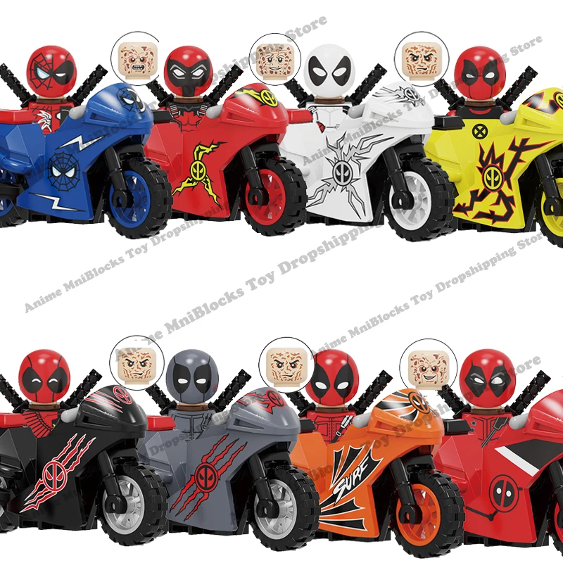 KF6100 фильмы Disney Дэдпул пластиковые аниме куклы мини Экшн-фигурки строительные