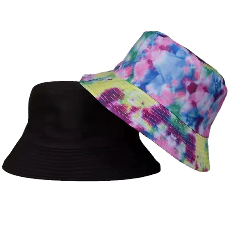 INS Street Graffiti Men\'s Bucket Hat Double-Sided Hip Hop Outdoor Women Caps Beach Sun Protect Fishing Unisex Bonnet Sombreros