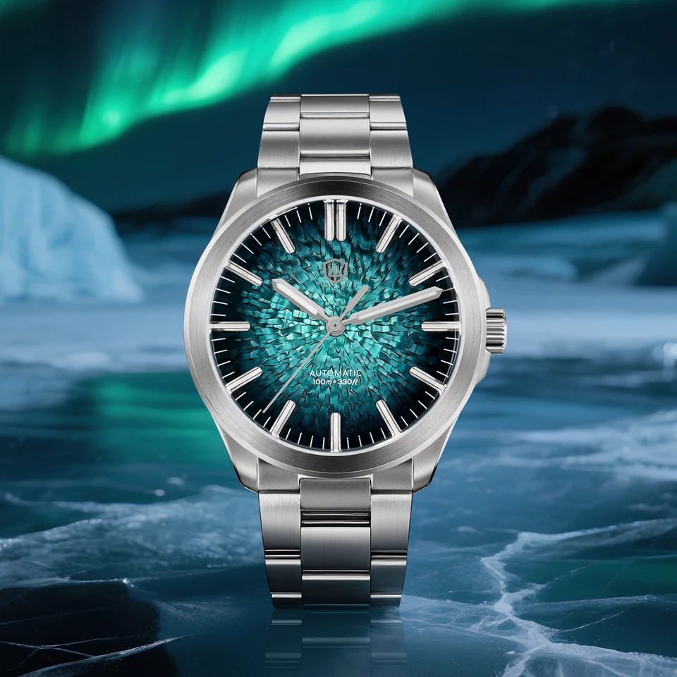 Watchdives WD0005B ice Crack Dial Watch NH35 Automatic Movement