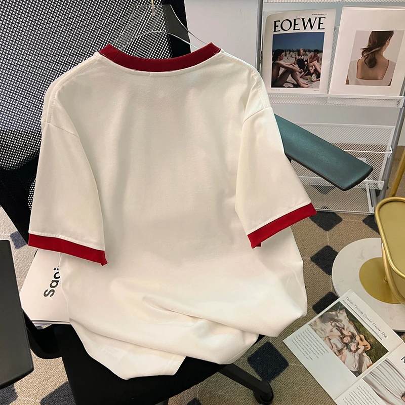 Summer Tshirt Women's Casual Loose Short Sleeve Tops
