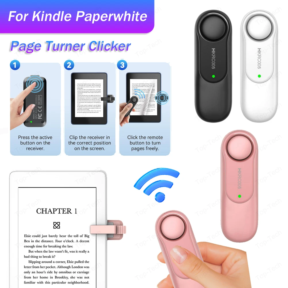 Wireless Remote Control for E-Reader Navigation and Multimedia Capture