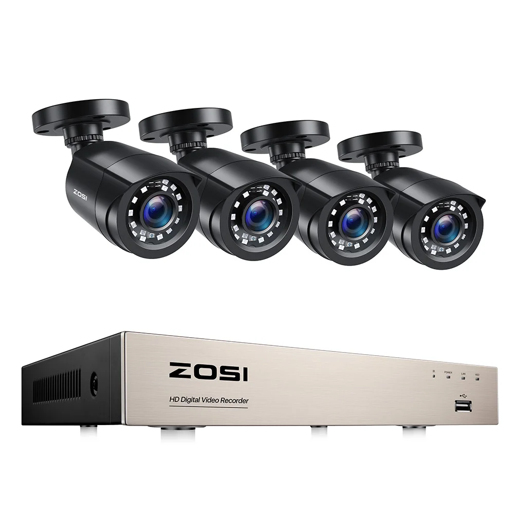 8CH DVR with 4 Cams