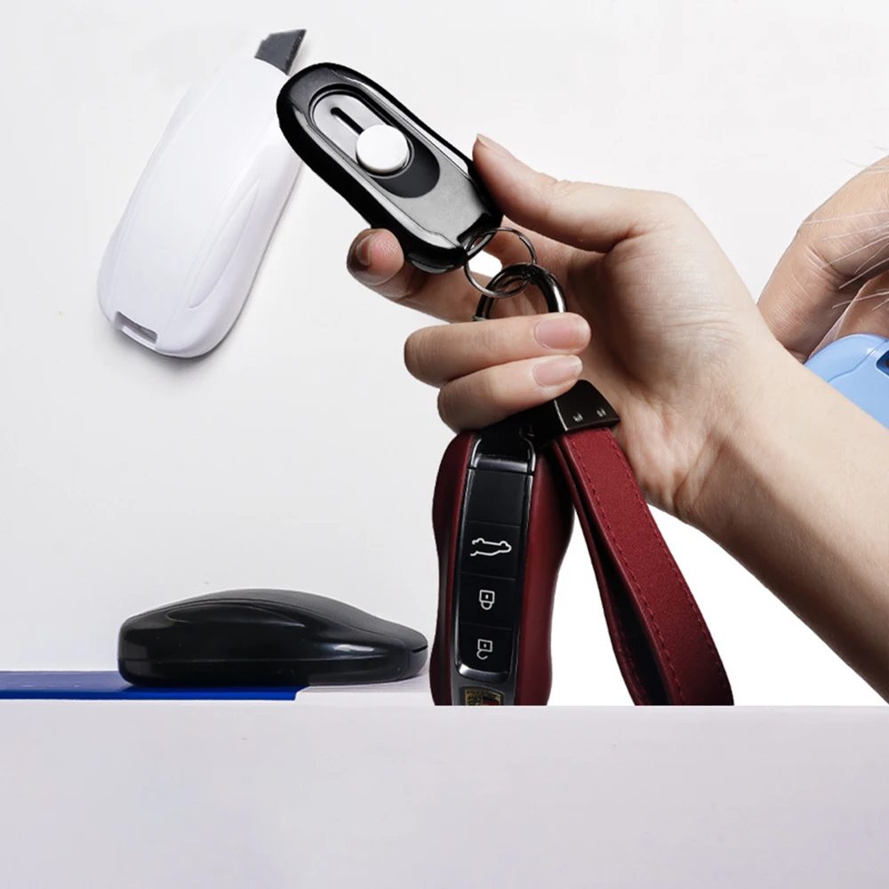 Utility Knife Cutting Knife Art Knife Magnetic Sports Car Shape Art Knife Unpacking Express Knife Mini Car Portable Paper Cutter Letter Opener Tool Learning Office