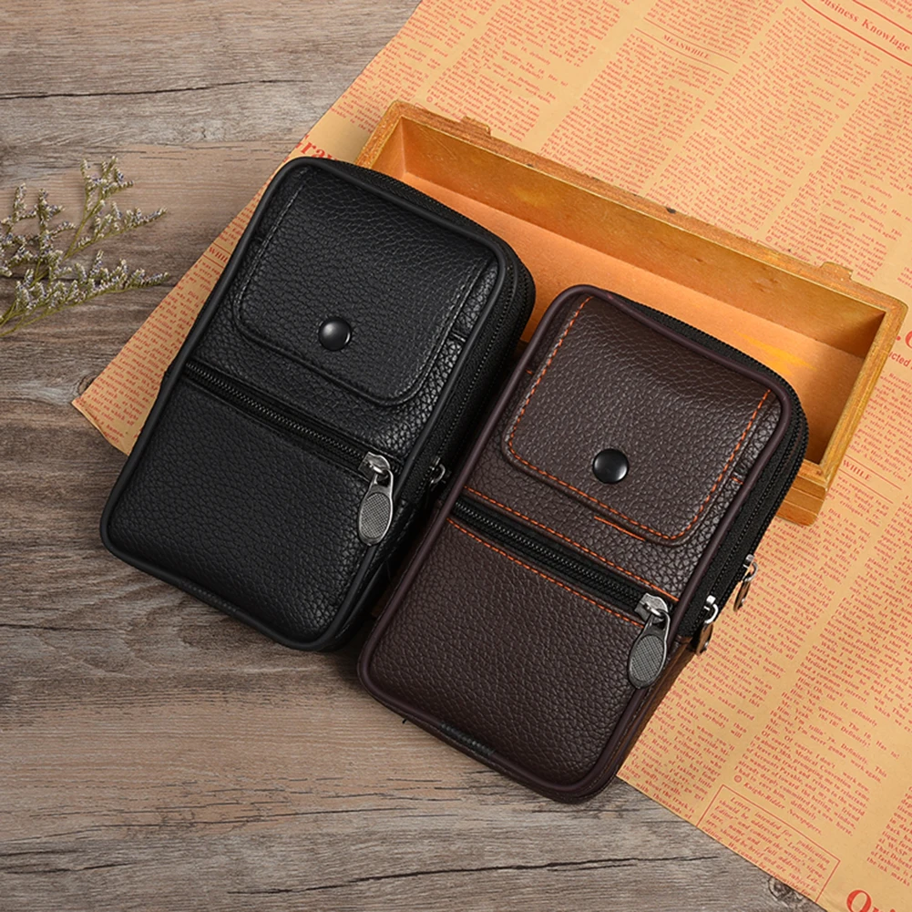 Men Waist Fanny Pack Multifunctional Shoulder Bag Zipper Belt Bum Pouch Coin Key Pouch Outdoor Purse Camping Hunting Bag