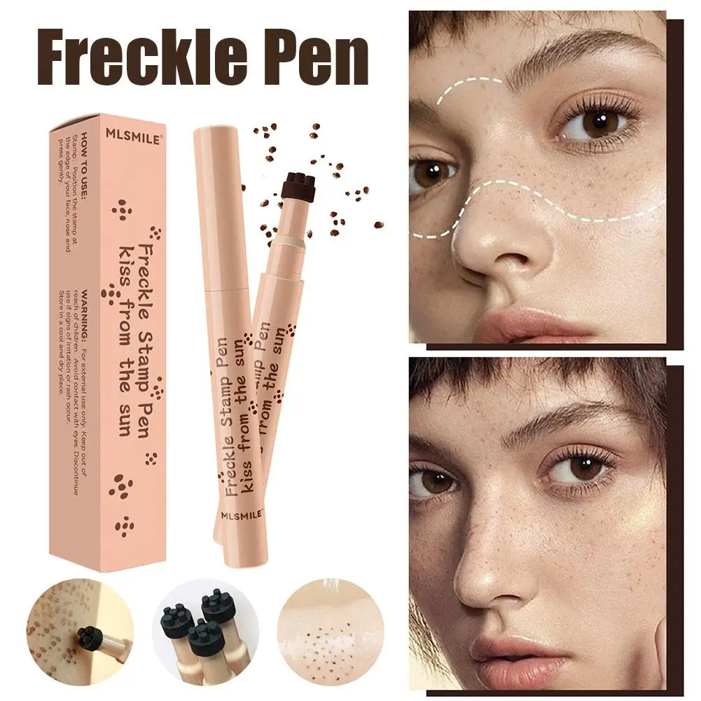 Natural Face Freckles Pen Waterproof Face Brown Eyeliner Dot Spot Pen Makeup Waterproof Dot Spot Pretend Makeup Tool freckles pen face freckles pen