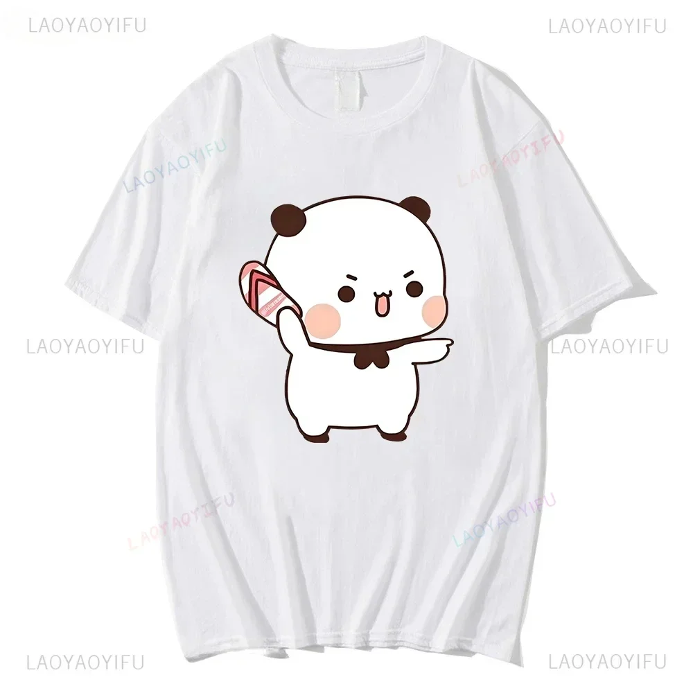Couple Bubu Is Throwing Flip-flops At Dudu Summer Tshirt Dudu Was Threw Flip-flops By Bubu Since He Teases Bubu Summer Tee Tops 3