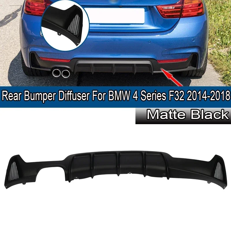 

M Sport Performance Rear Bumper Diffuser Lip Twin Exhuasts For BMW F32 F33 F36