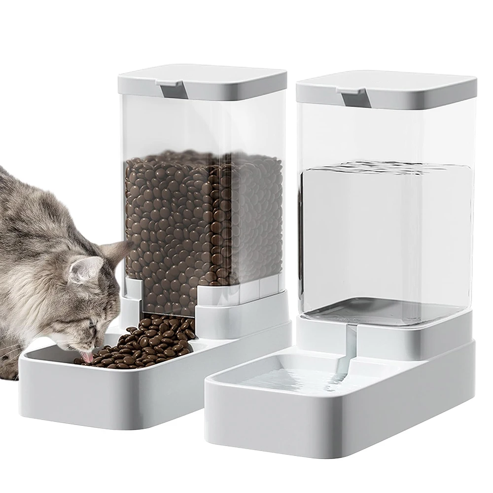 Dog Feeder Cat Water Dispenser Automatic Cat Feeder and Cat Water Dispenser Gravity Cat Feeder Food Storage Dispenser Container Dog Feeder Cat Water Dispenser Automatic Cat Feeder and Cat Water Dispenser Gravity Cat Feeder Food Storage Dispenser Container