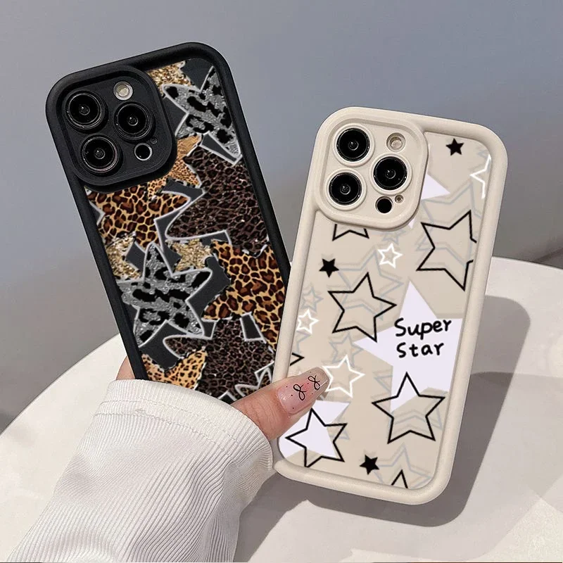 Charming Black Star Soft Phone Case