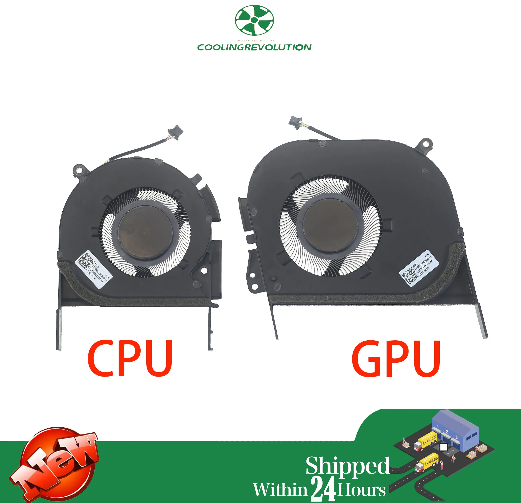 Ventilador de Refrigeração da Cpu do Portátil Gpu para Asus Vivobook Pro 15 K3500p K3500pc K3500pa K3500ph M5300q M3500qc