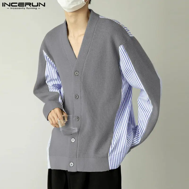  Ʈ ġũ , V , ĳ־   ƮƮ,  ѱ м , INCERUN S-5XL, 2023