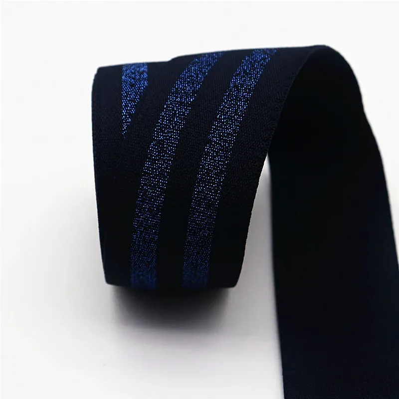 Striped Elastic Band for Garment Decoration and Sewing Supplies – Multiple Lengths Available