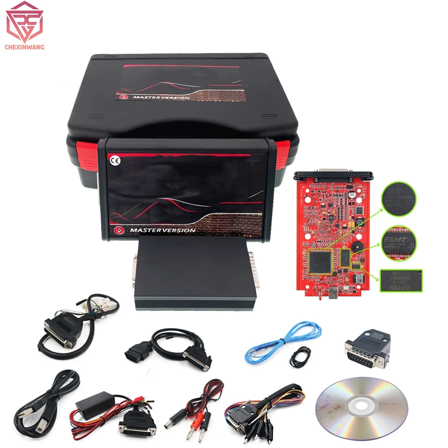 

Unlimited Online Red EU 2.80 V2.80 EU Red KESS V2.8 V2 V5.017 Full Chip OBD2 Tuning ECU Chip Programmer with Toolbox