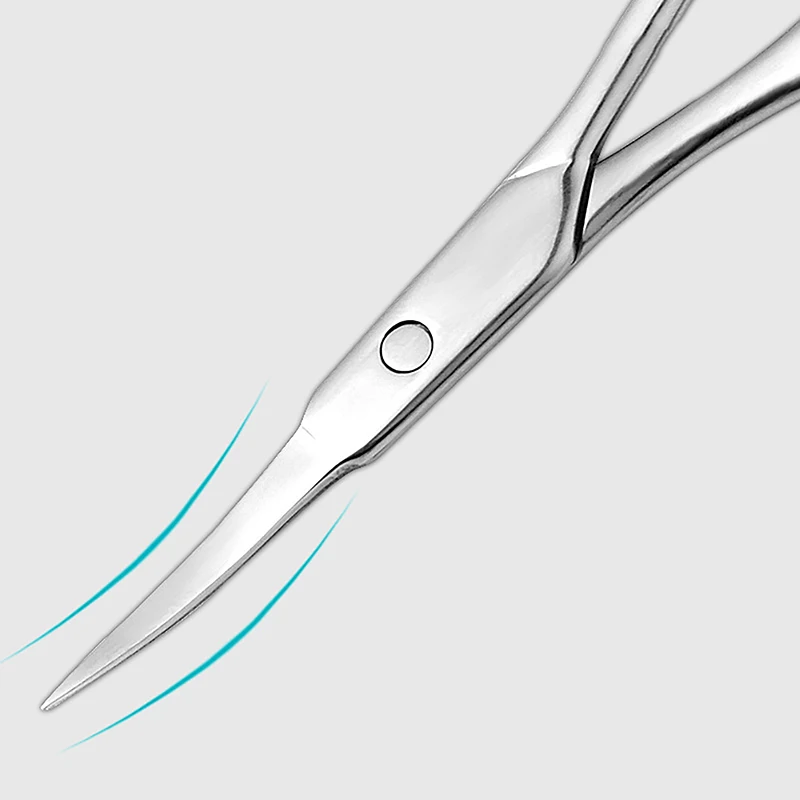Eyebrow And Nose Hair Scissors Comfort-Grip Handles Facial Hair Grooming Eyebrow Nose Mustache Beard 4