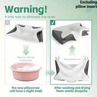 Memory Foam Cervical Pillowcase Cooling Fabric Pillow Protector Bedding Case for Home Travel Holiday Gift Portable Sleep Use Set 4