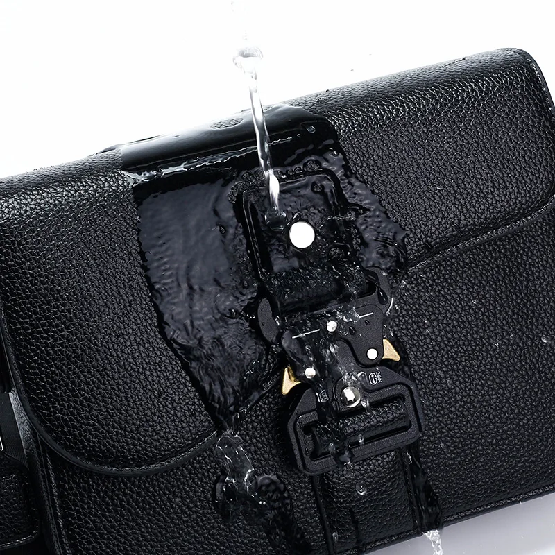 High-End Men’s PU Leather Crossbody Sling Bag