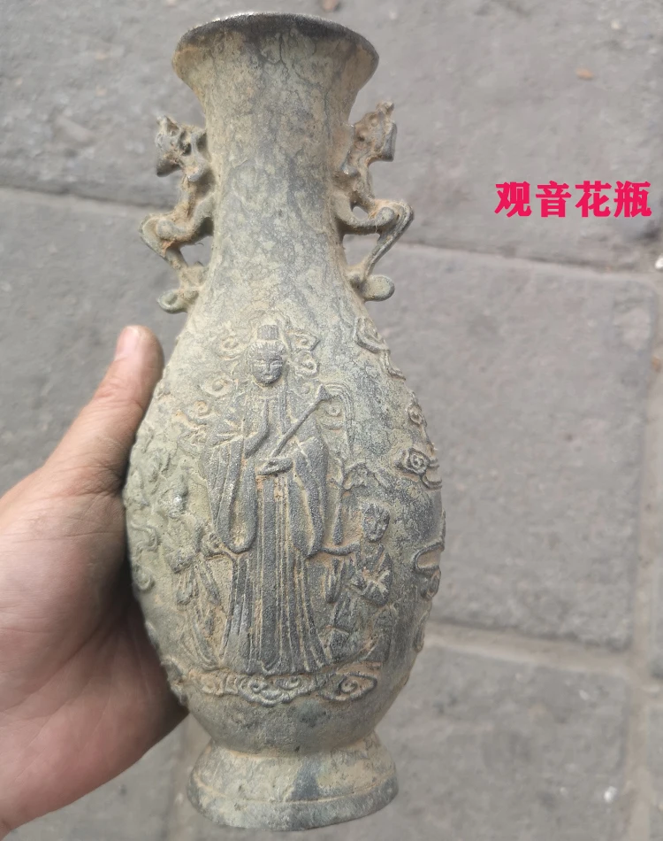 rame-puro-guanyin-bodhisattva-vaso-vaso-pinoli-ornamenti-decorazione-della-casa