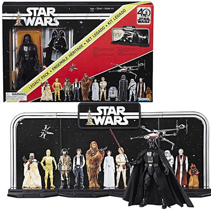 

Original Star Wars The Black Series 40th Anniversary Darth Vader Legacy Pack Collection Action Figure toys