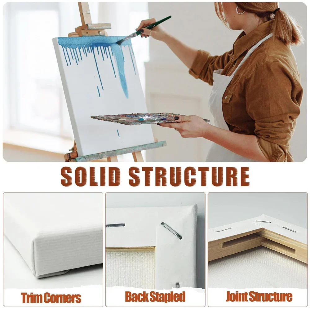 Mini Stretched Artist Canvas Board 12 Sets