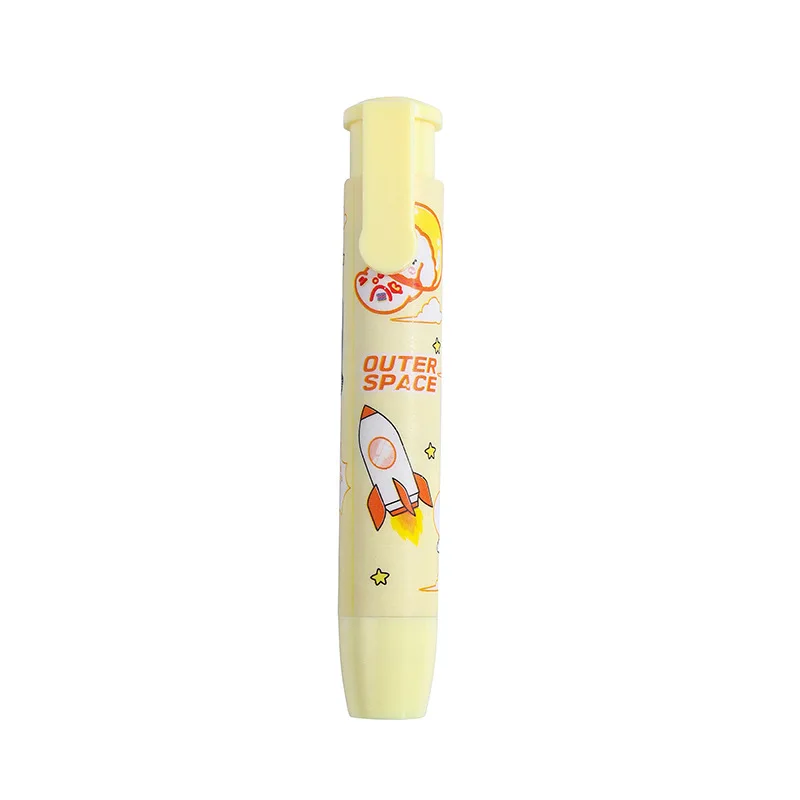 Kawaii Space Travel Astronaut Press Type Soft Rubber Eraser for Students School Office Supplies Cool Prizes Stationery