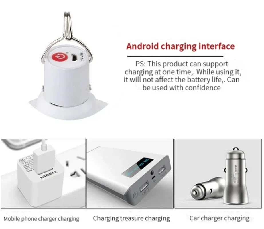 USB Barbecue Camping Light USB Rechargeable LED Emergency Light Outdoor Portable Emergency Bulb Battery 1/5/10PCS camping light camping lamp camping lantern emergency lights portable light bulb