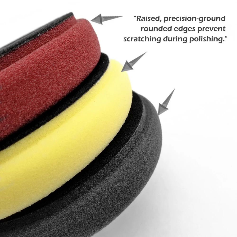 AUTOBRIGHT 5 "6" inch Car Polisher Pad Professional Polishing Machine Sponge Fast Detailing Wash Wax Mirror Waxing Clean Foam 4