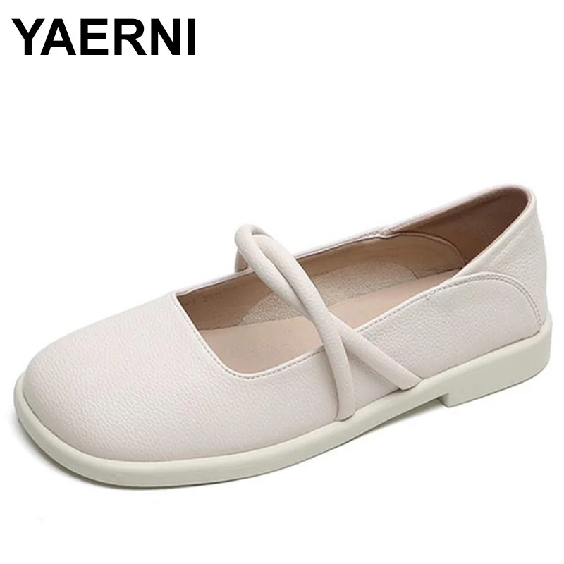 

Shoes for Women French loafer shoes Flat Shoes PU 2023 Mary Jane Women Shoes Solid Square Toe Slip-On Flats New Spring and Autum